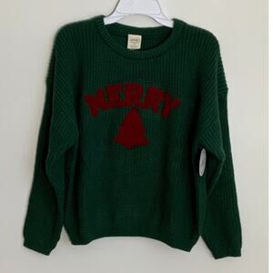 Sweet Wink Boys "Merry" Christmas sweater NWT size 12